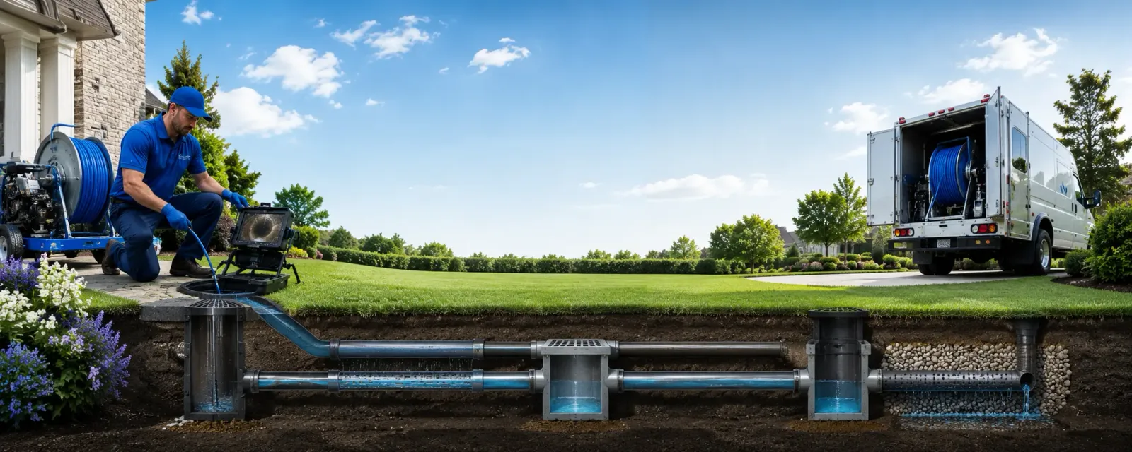 Outdoor drain cleaning information for Crystal Falls, MI